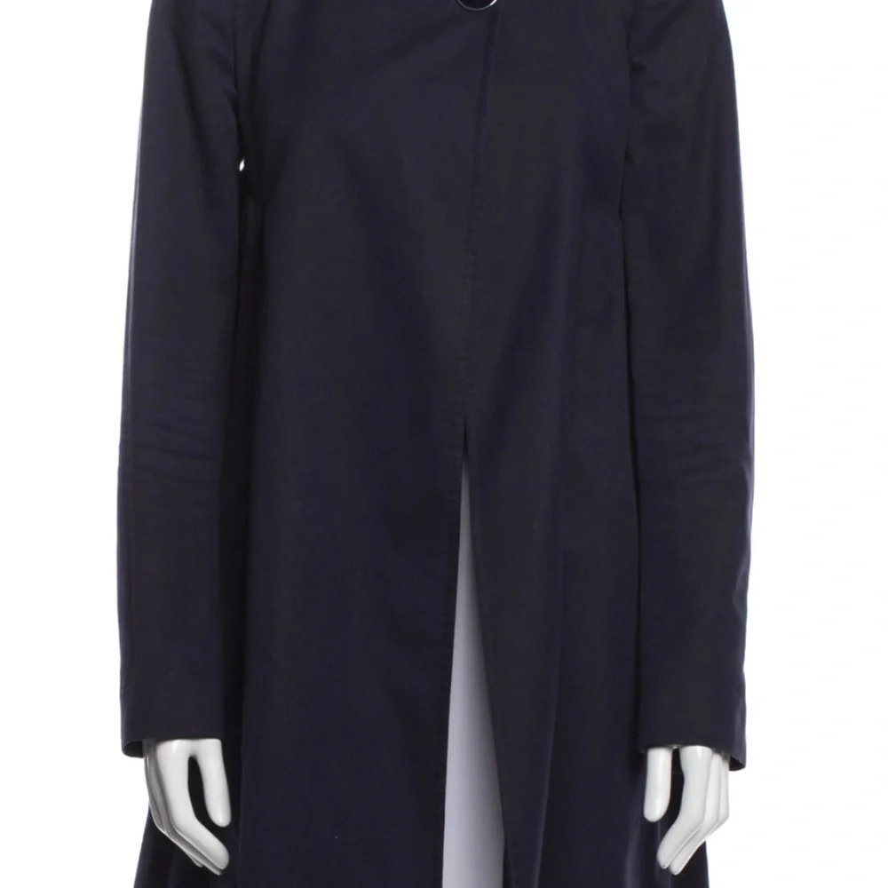 Stella McCartney Swing Thick Cotton Dark Blue Jacket Coat Sz EU 42 US S/ M